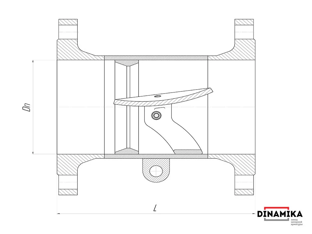 Обратный клапан 19с47нж Ду500 фланцевый